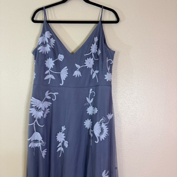 BHLDN Bethany Floral Embroidered Bridesmaid Dress - Picture 1 of 6